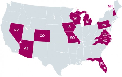 Swing states 2020 map